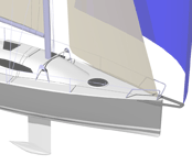 Concept sailing boat